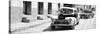 Cuba Fuerte Collection Panoramic BW - Taxis in Trinidad II-Philippe Hugonnard-Stretched Canvas