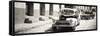 Cuba Fuerte Collection Panoramic BW - Taxis in Trinidad-Philippe Hugonnard-Framed Stretched Canvas