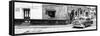 Cuba Fuerte Collection Panoramic BW - Trinidad Street Scene II-Philippe Hugonnard-Framed Stretched Canvas