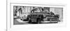 Cuba Fuerte Collection Panoramic BW - Two Chevrolet Cars II-Philippe Hugonnard-Framed Photographic Print