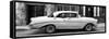 Cuba Fuerte Collection Panoramic BW - Vintage American Car II-Philippe Hugonnard-Framed Stretched Canvas