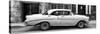 Cuba Fuerte Collection Panoramic BW - Vintage American Car II-Philippe Hugonnard-Stretched Canvas