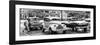 Cuba Fuerte Collection Panoramic BW - Vintage American Car Taxi of Havana II-Philippe Hugonnard-Framed Photographic Print