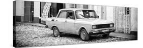 Cuba Fuerte Collection Panoramic BW - Vintage Car in Trinidad-Philippe Hugonnard-Stretched Canvas