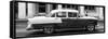Cuba Fuerte Collection Panoramic BW - Vintage Car-Philippe Hugonnard-Framed Stretched Canvas
