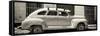 Cuba Fuerte Collection Panoramic BW - Vintage Car-Philippe Hugonnard-Framed Stretched Canvas