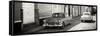 Cuba Fuerte Collection Panoramic BW - Vintage Cars in Trinidad-Philippe Hugonnard-Framed Stretched Canvas