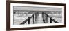 Cuba Fuerte Collection Panoramic BW - Way to the Beach-Philippe Hugonnard-Framed Photographic Print