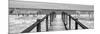 Cuba Fuerte Collection Panoramic BW - Way to the Beach-Philippe Hugonnard-Mounted Photographic Print