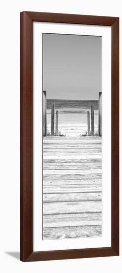 Cuba Fuerte Collection Panoramic BW - Way to the Beach-Philippe Hugonnard-Framed Photographic Print