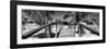 Cuba Fuerte Collection Panoramic BW - Wooden Jetty on the Beach-Philippe Hugonnard-Framed Photographic Print