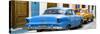Cuba Fuerte Collection Panoramic - Classic American Cars - Blue & Orange-Philippe Hugonnard-Stretched Canvas