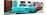 Cuba Fuerte Collection Panoramic - Classic American Cars - Turquoise & Red-Philippe Hugonnard-Mounted Photographic Print