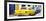 Cuba Fuerte Collection Panoramic - Classic American Cars - Yellow & Blue-Philippe Hugonnard-Framed Photographic Print