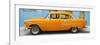 Cuba Fuerte Collection Panoramic - Classic American Orange Car in Havana-Philippe Hugonnard-Framed Photographic Print