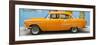 Cuba Fuerte Collection Panoramic - Classic American Orange Car in Havana-Philippe Hugonnard-Framed Photographic Print
