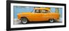 Cuba Fuerte Collection Panoramic - Classic American Orange Car in Havana-Philippe Hugonnard-Framed Photographic Print