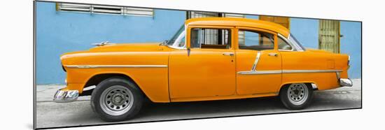 Cuba Fuerte Collection Panoramic - Classic American Orange Car in Havana-Philippe Hugonnard-Mounted Photographic Print