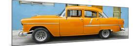 Cuba Fuerte Collection Panoramic - Classic American Orange Car in Havana-Philippe Hugonnard-Mounted Photographic Print