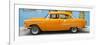 Cuba Fuerte Collection Panoramic - Classic American Orange Car in Havana-Philippe Hugonnard-Framed Photographic Print