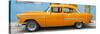 Cuba Fuerte Collection Panoramic - Classic American Orange Car in Havana-Philippe Hugonnard-Stretched Canvas