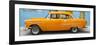 Cuba Fuerte Collection Panoramic - Classic American Orange Car in Havana-Philippe Hugonnard-Framed Photographic Print