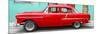 Cuba Fuerte Collection Panoramic - Classic American Red Car in Havana-Philippe Hugonnard-Mounted Premium Photographic Print