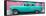 Cuba Fuerte Collection Panoramic - Classic American Turquoise Car in Havana-Philippe Hugonnard-Framed Stretched Canvas