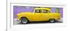 Cuba Fuerte Collection Panoramic - Classic American Yellow Car in Havana-Philippe Hugonnard-Framed Photographic Print