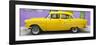 Cuba Fuerte Collection Panoramic - Classic American Yellow Car in Havana-Philippe Hugonnard-Framed Photographic Print