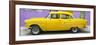 Cuba Fuerte Collection Panoramic - Classic American Yellow Car in Havana-Philippe Hugonnard-Framed Photographic Print