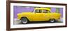 Cuba Fuerte Collection Panoramic - Classic American Yellow Car in Havana-Philippe Hugonnard-Framed Photographic Print