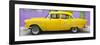 Cuba Fuerte Collection Panoramic - Classic American Yellow Car in Havana-Philippe Hugonnard-Framed Photographic Print