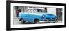 Cuba Fuerte Collection Panoramic - Classic Blue Car-Philippe Hugonnard-Framed Photographic Print