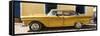 Cuba Fuerte Collection Panoramic - Classic Golden Car II-Philippe Hugonnard-Framed Stretched Canvas