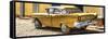 Cuba Fuerte Collection Panoramic - Classic Golden Car-Philippe Hugonnard-Framed Stretched Canvas