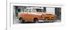 Cuba Fuerte Collection Panoramic - Classic Orange Car-Philippe Hugonnard-Framed Photographic Print