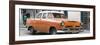 Cuba Fuerte Collection Panoramic - Classic Orange Car-Philippe Hugonnard-Framed Photographic Print