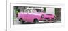 Cuba Fuerte Collection Panoramic - Classic Pink Car-Philippe Hugonnard-Framed Photographic Print