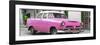 Cuba Fuerte Collection Panoramic - Classic Pink Car-Philippe Hugonnard-Framed Photographic Print