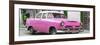 Cuba Fuerte Collection Panoramic - Classic Pink Car-Philippe Hugonnard-Framed Photographic Print