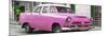 Cuba Fuerte Collection Panoramic - Classic Pink Car-Philippe Hugonnard-Mounted Photographic Print