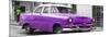 Cuba Fuerte Collection Panoramic - Classic Purple Car-Philippe Hugonnard-Mounted Photographic Print