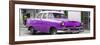 Cuba Fuerte Collection Panoramic - Classic Purple Car-Philippe Hugonnard-Framed Photographic Print