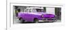 Cuba Fuerte Collection Panoramic - Classic Purple Car-Philippe Hugonnard-Framed Premium Photographic Print