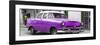 Cuba Fuerte Collection Panoramic - Classic Purple Car-Philippe Hugonnard-Framed Premium Photographic Print