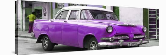 Cuba Fuerte Collection Panoramic - Classic Purple Car-Philippe Hugonnard-Stretched Canvas