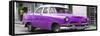 Cuba Fuerte Collection Panoramic - Classic Purple Car-Philippe Hugonnard-Framed Stretched Canvas