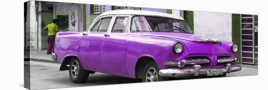 Cuba Fuerte Collection Panoramic - Classic Purple Car-Philippe Hugonnard-Stretched Canvas