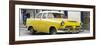 Cuba Fuerte Collection Panoramic - Classic Yellow Car-Philippe Hugonnard-Framed Photographic Print